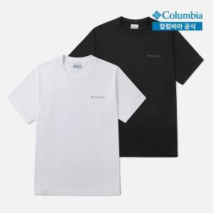 [컬럼비아][본사직영]컬럼비아 공용 실레츠 림 크루 반팔 티셔츠 (2PACK) C32YM6229999