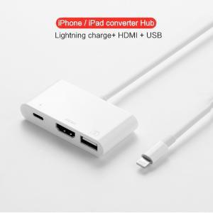OTG 라이트닝 USB 어댑터 컨버터 애플 아이패드 에어 3 2 미니 4 5 10.2 9.7 허브 3.5mm 잭 HDMI 선 케이블