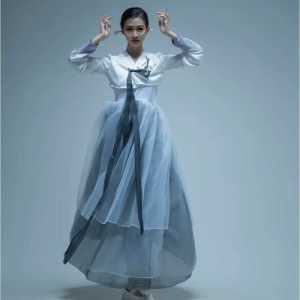 한국 무용 의상 풀치마 여자 한복 의상 공연 연습복