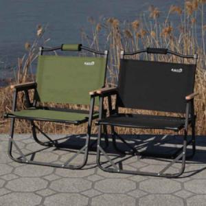 1+1 로우 캠핑 의자 체어 세트 폴딩 접이식 경량 전용 가방 포함_MC