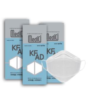 (100매)귀편한 숨편한 보풀없는 메디치 KF-AD(비말차단)마스크(10매입)