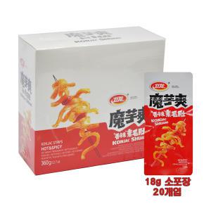 웨이롱 향라맛 곤약 한박스 20개 18G씩 총360G 라티아오 중국간식 중국식품