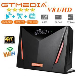 GTMEDIA V8 UHD TV 셋톱 박스 4K UHD TV 디코더 위성 수신기 DVBS2S2X DVBT2 DVBC V8X V8Turbo