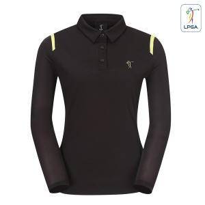 [LPGA] 여성 컬러배색 냉감소매 티셔츠(L211TL506P)