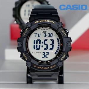 [카시오] 지샥 군인시계 10년밧데리 롱밴드 남자 방수 군대 전자 손목시계