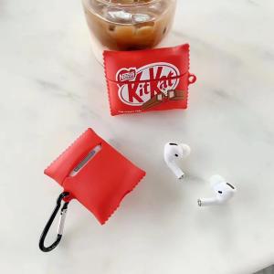 3D 귀여운 웨이퍼 초콜릿 비스킷 에어팟 2 1 케이스용 럭셔리 소프트 실리콘 보호 커버 에어팟 프로 3 TWS