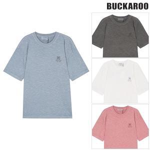 [버커루](하남점)남성 피그다잉 등판 프린트 루즈핏 반팔 티셔츠(B222TS040P)