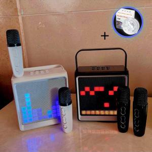 머레이 웨이브 LED 블루투스 노래방기계 WAVE 듀얼 마이크 가정용 스피커