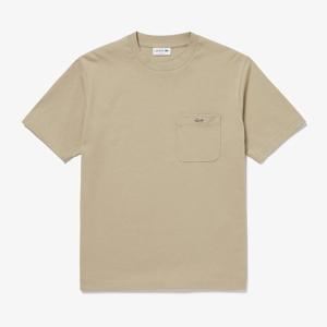 [라코스테]LACOSTE 라코스테 클락 포켓 반팔티 TH5807-KU4 클래식핏 티셔츠 베이지