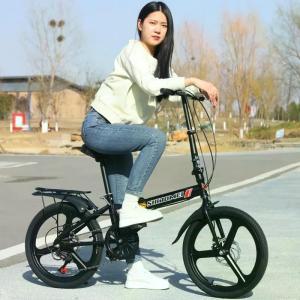 접이식 자전거  브레이크 가변 속도 경량 및 휴대용 페달  성인 여성 20 인치 16