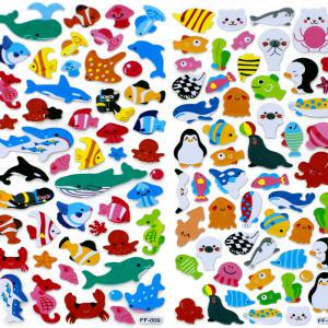 PVC바다생물 스티커(물고기 고래 상어)여름 바다동물 다꾸 꾸미기 데코스티커