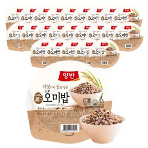 동원 양반 오미밥 130g 24개 즉석밥 혼밥
