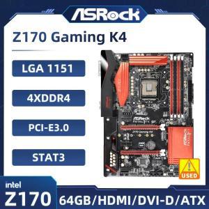 인텔 Z170 ASRock 게이밍 K4 LGA 1151 마더보드, × DDR4 64GB 지지대 코어 i5-7500 CPU, USB3.0 HDMI M.2