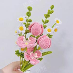 모루 꽃다발 만들기 모루철사 공예 DIY 2종