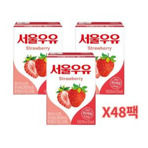 서울우유 딸기 200mlX48팩_MC