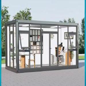 소형모듈러주택 콘테이너 수송용 물결 모양 강철 구조물 간단한 사무실 이동식 하우스