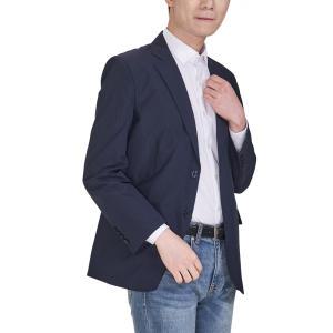세련된 남자 여름 캐주얼 콤비 자켓 세미 정장 청바지 네이비 GB3010