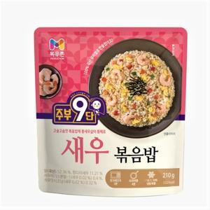 목우촌 주부9단 새우볶음밥 210g 냉동 간편식 혼밥 국산쌀 통새우와 스크램블에그 전자레인지 조리가능