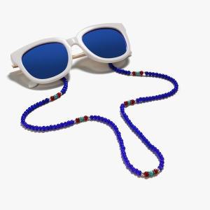 [신세계몰]블루 아게이트 원석 비즈 안경줄 마스크 걸이 목 체인 스트랩