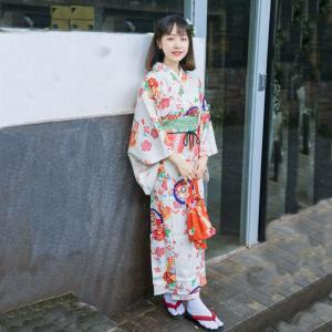 기모노 여성 일본 코스튬 복고풍 유카타 코스프레 고급 드레스 여행