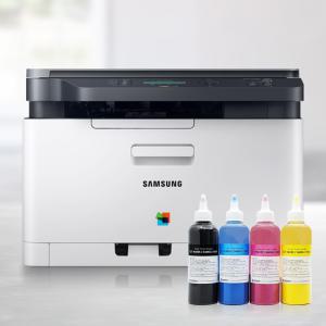 삼성 SL-C563W 컬러 레이저복합기 프린터 정품토너+리필토너세트