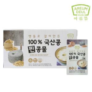 [맷돌콩물] 아름뜰 맷돌로 갈아만든 100% 국산콩 찐콩물 20개 (1박스)
