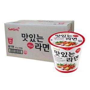삼양 맛있는 라면 소컵 65g 30개 회사간식 직원간식 컵라면 한박스_MC
