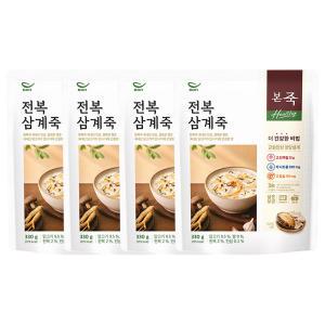 [소비기한 임박] 본죽 헬시 전복삼계죽, 330g, 4개