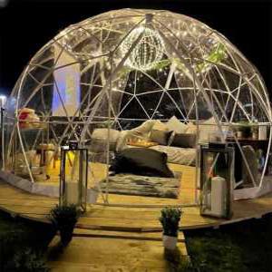 돔하우스 글램핑 바비큐 하우스 투명 텐트 썬룸 온실