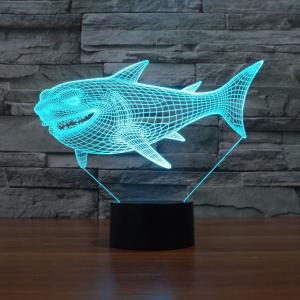 3D 상어 무드등 LED 레이저 수면등 인테리어 조명 스탠드 침실 램프 집들이 선물