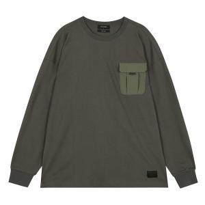 [롯데백화점]버커루 남성 16수 싱글 N/C 아웃포켓 루즈핏 티셔츠 (B225TS110P)
