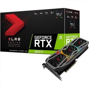 PNY GeForce RTX 3070 Ti 8GB XLR8 게이밍 REVEL EPIC-X RGB 트리플 팬 그래픽 카드