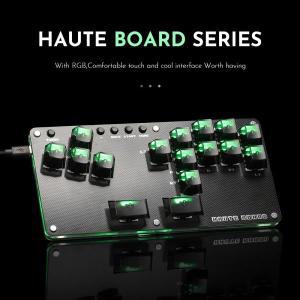 Haute42 게이머 핑거 히트박스 파이팅 게임 미니 키보드 아케이드 스틱 PC/PS3/PS4/스위치 컨트롤