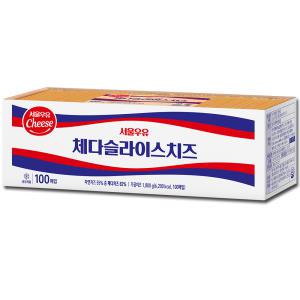 서울우유 체다 슬라이스 치즈 18g 100개입 1개 (100개)