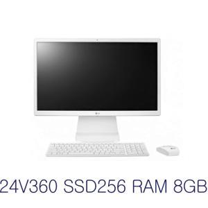 중고 엘지 24인치 일체형  24V360  PC N3710  8G SSD 256 인강 업무용 무선키보드마우스