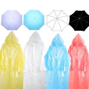 (총판)예쁜 우산 우비 우의 비옷 일회용 비닐 우비 휴대용 투명비닐 행사 야외 소나기 코트형 바지 판쵸