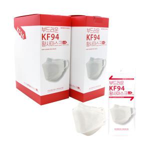 부드러운 KF94  미세먼지 마스크 개별포장 화이트 소형, 50매, 2개, 미세먼지, 황사
