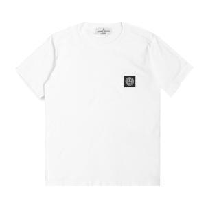 [STONE ISLAND] 24SS 키즈 여성 로고 티셔츠 화이트 801620147 V0001