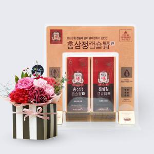 행복한마음레드+정관장 홍삼정100캡슐 꽃배송