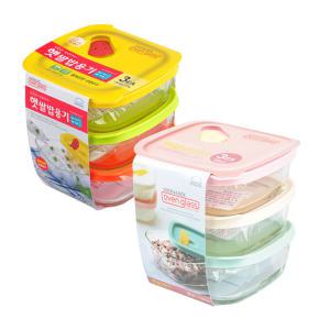 락앤락 햇쌀밥용기320ml 3종LLG501S3 냉동밥보관