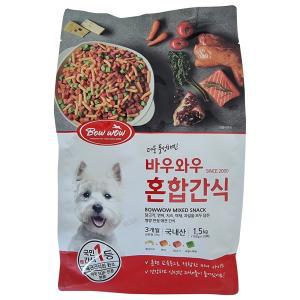 BOW WOW ) 바우와우 애견 혼합간식 1.5kg / 애완 동물 강아지 간식