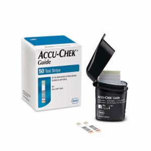 Roche 로슈 아큐첵 Accu-Chek 가이드 Guide 혈당시험지 혈당측정검사지 50매 - 25년 08월