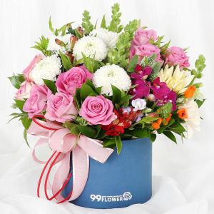 당일 꽃배달 장미 꽃상자 선물 생일 배달 생화 B465