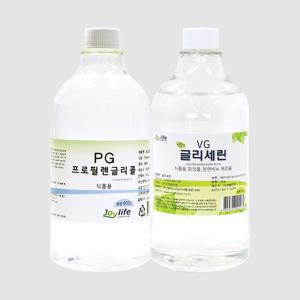 조이라이프 프로필렌글리콜 PG 900g+식물성 글리세린 VG 1kg