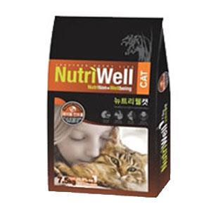뉴트리웰캣 7.5kg 연어 7.5kg 헤어볼컨트롤 고양이사료
