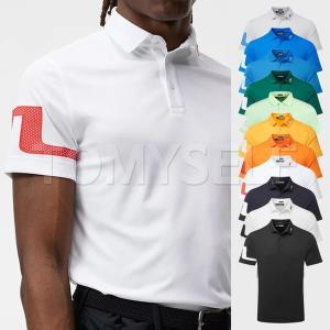 [신세계몰]제이린드버그 골프웨어 남성 티셔츠 23SS Heath 히스 레귤러 반팔