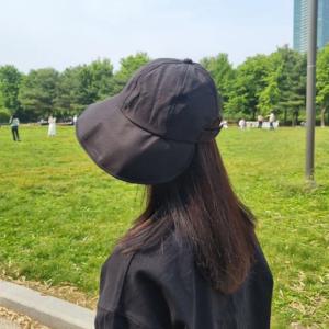 포니테일 베이직 벨크로 보넷 버킷햇 벙거지 모자 끈조절 봄 여름 여성 챙모자 자외선차단