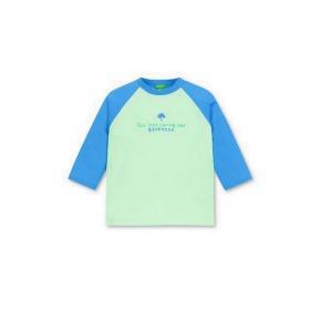 갤러리아 24S/S베네통키즈 7부 컬러 라글란 티셔츠(QATS07411BL)