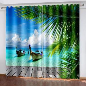 로만쉐이드롤커튼 아름다운 풍경 커튼 3D 디지털 침실 거실 로만쉐이드그린