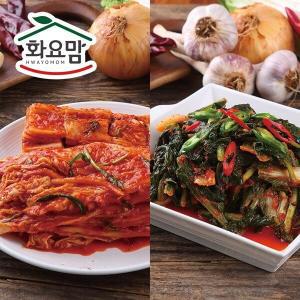 [신세계라이브쇼핑][화요맘] 싱싱한 국내산 재료로 만든 포기김치5kg+열무김치3kg